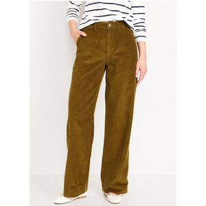 Old Navy Womens High-Waisted Corduroy Wide-Leg Pants